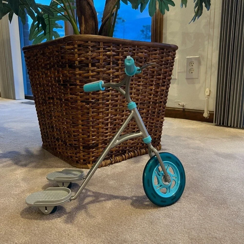 American Girl Sporty Scooter Teal Silver 18 Inch Doll Accessory Retired 2009 New